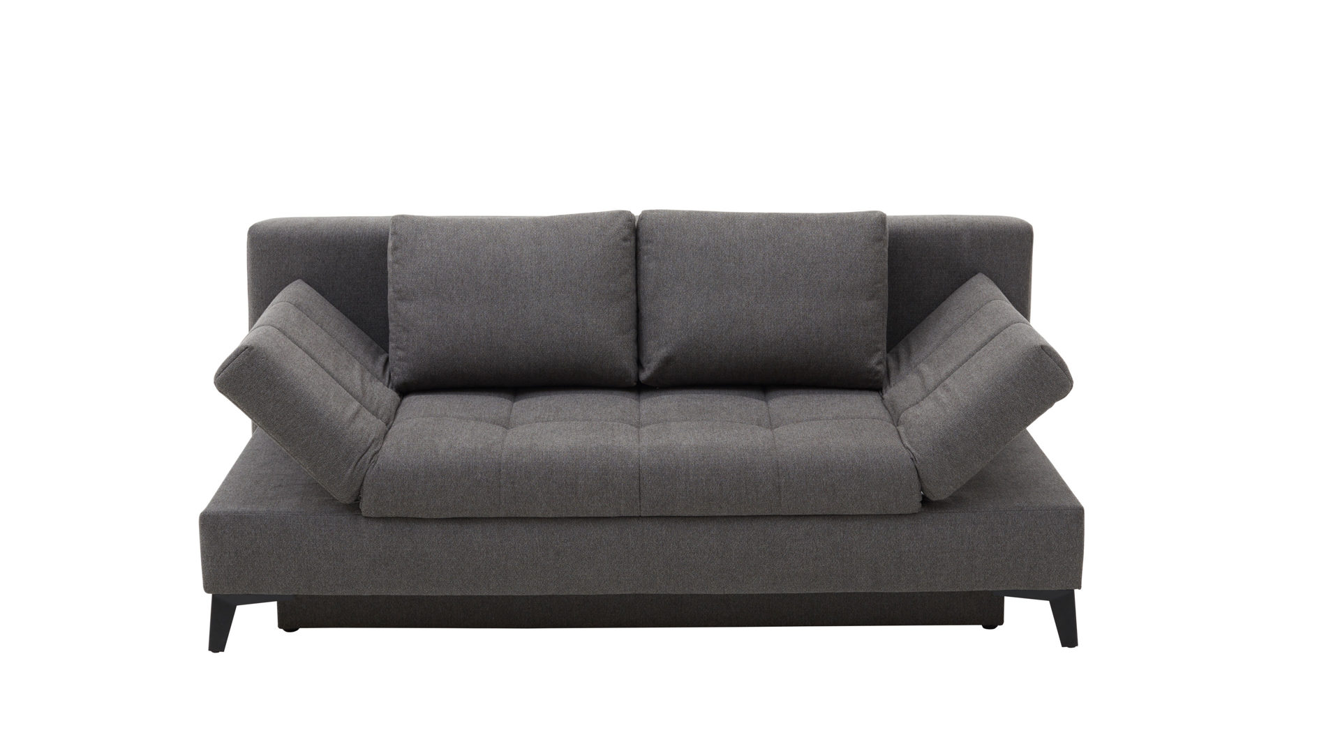 Wohnen Gut Und Gunstig Raume Jugendzimmer Kinderzimmer Sofa Couch Schlafsofa Schlafcouch Comfortmaster Schlafsofa Talia C Anthrazitfarbener Bezug 2 6931 Schwarze Metallfusse